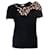 Red valentino, Black tshirt with leopard bow  ref.1002251