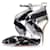 Balmain, Cross strap ankle heels Black Leather  ref.1002280