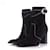 GIVENCHY, Black suede ankle boots  ref.1002281