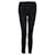 J Brand Marca J, Calça jeans preta com estampa de zebra Preto Algodão  ref.1002311