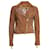 Autre Marque ginger, Cognac suede biker jacket Brown  ref.1002328