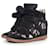 Isabel Marant, Beckett sneakers in zebra print. Black Leather  ref.1002330