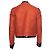 Proenza Schouler Proenza Schuler, Tweedjacke mit Lederbesatz. Orange - Ansicht 2