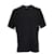 Y3, T-shirt noir à rayures. Coton  ref.1002339
