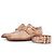 Santoni, scarpa con doppia fibbia foderata in alligatore marrone - vista 9