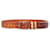 Santoni, alligator leather belt in gradient light brown  ref.1002352