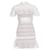 Autre Marque Self Portrait, White ruffled lace mini dress. Polyester  ref.1002372