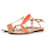 Autre Marque Pring, Gold and orange snakeskin sandals. Multiple colors Leather  ref.1002383