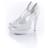 YVES SAINT LAURENT, zapato de salón de cuero blanco.  ref.1002415