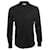 Autre Marque Rykiel Homme, camicia nera in tessuto elasticizzato (slimfit). Nero  ref.1002418