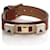Autres bijoux Proenza Schouler, bracelet en cuir marron avec détails dorés.  ref.1002427