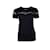 DOLCE & GABBANA, Camiseta negra con encaje. Negro Algodón  ref.1002486