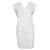 IRO, weißes ärmelloses Kleid mit Lederrand Polyester  ref.1002491