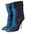 Giuseppe Zanotti,  Python leather Half Boots Black Blue  ref.1002500