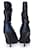 Giuseppe Zanotti,  Halbstiefel aus Pythonleder Schwarz Blau  - Ansicht 3