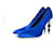 Hermès Hermes, Zapatos de salón de raso azul Tonight  ref.1002524
