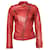 Goosecraft, Orange-red leather biker jacket  ref.1002555