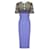 Autre Marque Alex Perry, Cataline pencil dress. Green Purple Polyester Linen  ref.1002557
