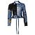 Christian Dior, Giacca e gonna biker Miss Diorella Blu - vue 5