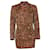 Gianni Versace Couture, Maxiblazer mit Leopardenmuster Braun  ref.1002578