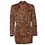 Gianni Versace Couture, Maxiblazer mit Leopardenmuster Braun