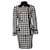 Gianni Versace Couture, Military checkered coat and skirt Black White Wool  ref.1002582