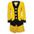 Gianni Versace Couture, Blazer de défilé et jupe plissée Laine Jaune  ref.1002583