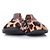 LANVIN, Bailarina de piel de potro con estampado de leopardo Castaño - vista 2