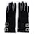 Autre Marque EMPORIO ARMANI, guantes de tela Negro Poliéster  ref.1002622