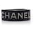 Other jewelry Chanel, Coco Chanel studded clasp bangle Black Polyester  ref.1002625