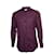 YVES SAINT LAURENT, chemise à carreaux rouge vin Coton  ref.1002645