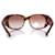 Chanel, occhiali da sole con strass CC Marrone  - vista 4