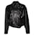 Gianni Versace, chaqueta motera con imperdibles Negro Cuero  ref.1002667