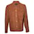 Giorgio Armani Arma, Giacca-camicia in pelle scamosciata color cognac Marrone Svezia  ref.1002694