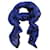 Autre Marque Rika, blauer Schal mit schwarzen Sternen. Baumwolle  ref.1002711