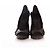 gucci, sandali con plateau in vernice nera. - vista 2