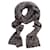 Dolce & Gabbana, Écharpe tricotée ouverte grise avec lurex. Laine  ref.1002772