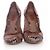 MISSONI, mehrfarbige Pumps mit braunem Absatz. - Ansicht 3