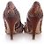 MISSONI, mehrfarbige Pumps mit braunem Absatz. - Ansicht 5