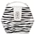 Autre Marque Por Bordon,  Bolsa Charlee com estampa de zebra Preto Branco Couro  ref.1002782
