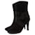 DKNY, black suede boots with bow  ref.1002802