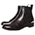 Autre Marque Russell y Bromley, botines chelsea de piel negra con metal plateado en los talones en talla 36.5. Negro Cuero  ref.1002803