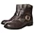 MARC by MARC JACOBS, bronze leather biker boots. Brown  ref.1002805