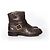 Marc by Marc Jacobs, stivali biker in pelle bronzo. - vista 4
