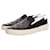 SAINT LAURENT, leather slip on sneakers with studs. Black  ref.1002812