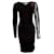 Emilio Pucci Emílio Pucci, Schwarzes Kleid mit Spitzendetails Wolle  ref.1002824