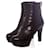 sergio rossi, Black leather platform boots in size 37.  ref.1002883