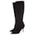 Louis Vuitton, black suede boots in size 37.  ref.1002885
