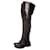 Prada, long black leather boots.  ref.1002887