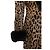 Jitrois, Abrigo de cuero de leopardo con piel de potro Castaño Negro - vista 7